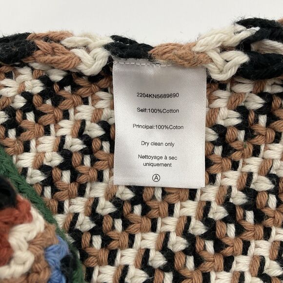 Veronica Beard Crochet Top Boho Livina Small Striped Knit Bohemian Festival - Picture 6 of 6